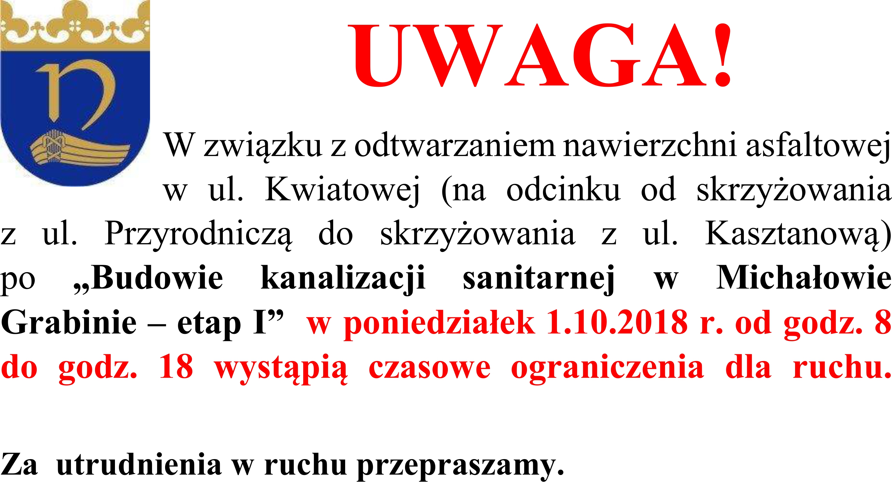 Ogłoszenie Kwiatowa